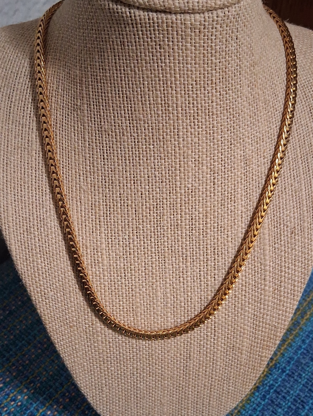 Elegant Vintage Franco Gold-Tone   Chain Necklace - Women's Jewelry By Monet